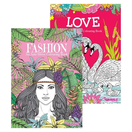 A4 Fashion/Love Colouring Book