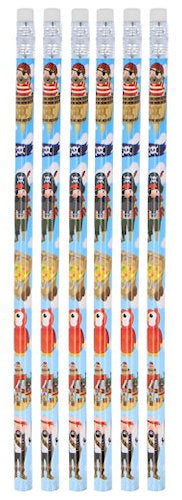 6 Pirate Pencils