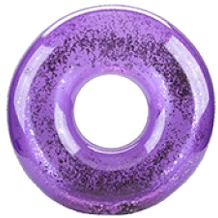 Inflatable Purple Glitter Filled 24" Swim Ring