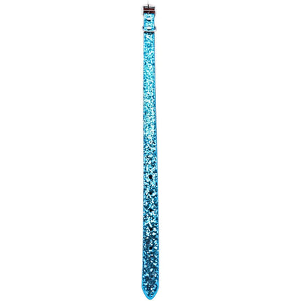 Glitter Dog Collar Large - Blue