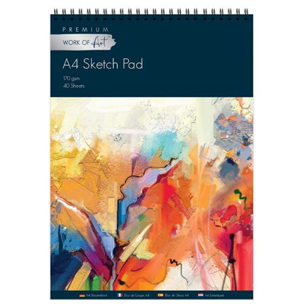 40 Sheet A4 Artists Sketch Pad