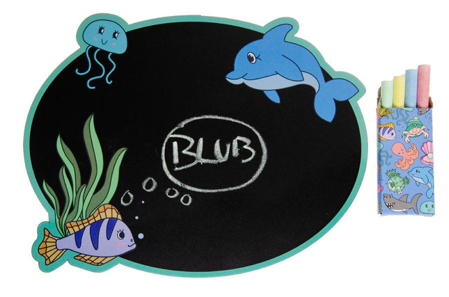 Sea Animal Blackboard & Chalk