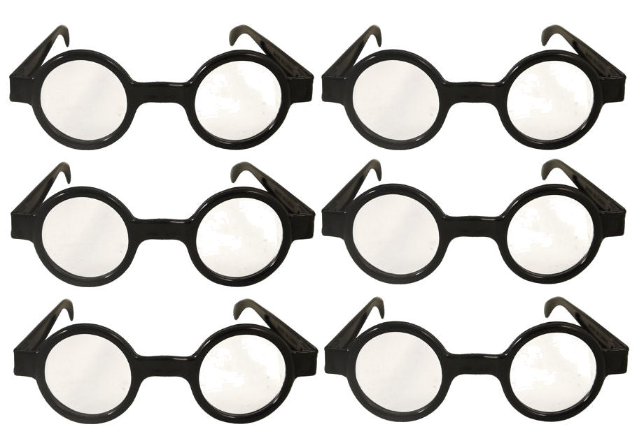 6 Children's Clear Lens Nerd Glasses
