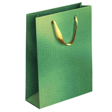 Coloured Embossed Metallic Large Gift Bag