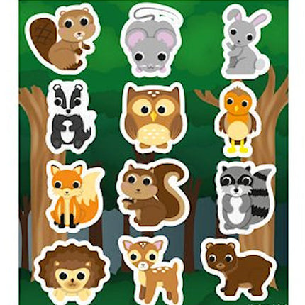 6 Wildlife Sticker Sheets