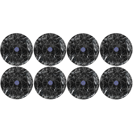 8 Halloween Spiderweb 9" Paper Plates