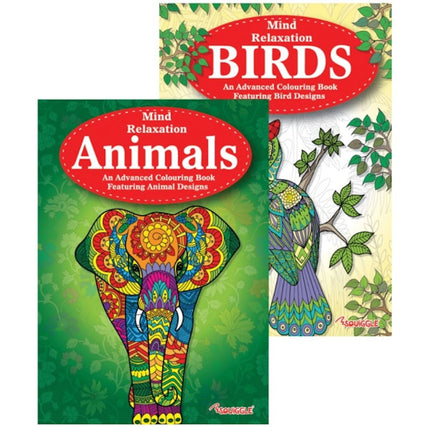 A4 Animals/Birds Adult Colouring Book