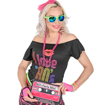 Neon Pink The 80s Fashion Accessories