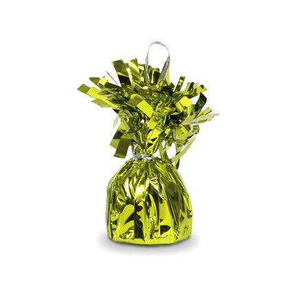 Large Lemon Green Foil Balloon Weight