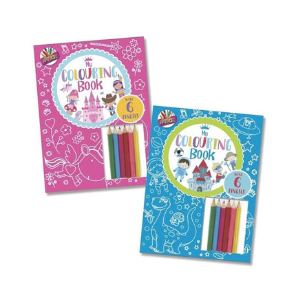Girls Colouring Book & Pencils