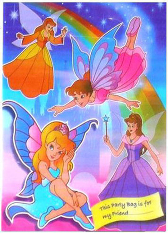 6 Fairy/Princess Empty Party Bags