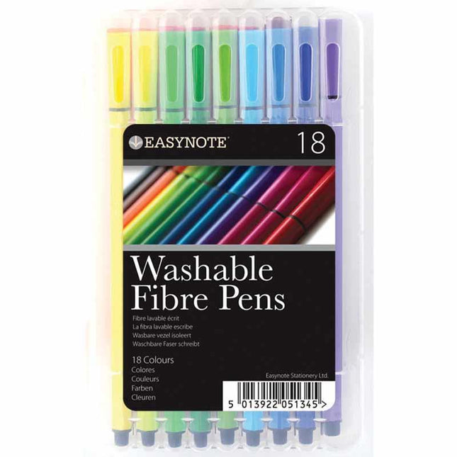 18 Washable EasyNote Fibre Pens