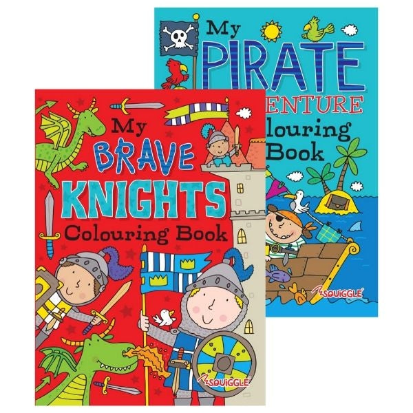 Pirates/Knights Colouring Book