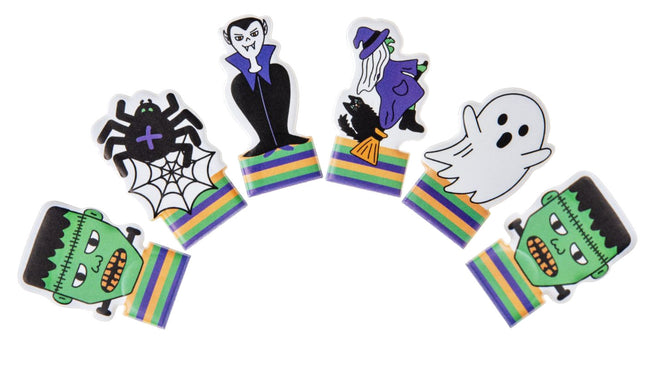 6 Halloween Finger Puppets