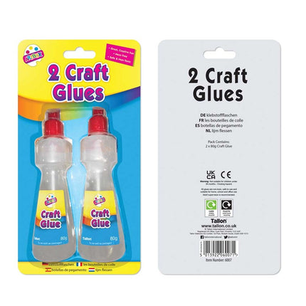 2 Craft Glue Squeeze Bottles