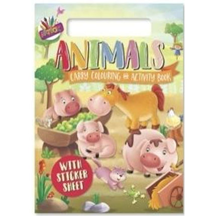 A4 Animals Carry Colouring Set