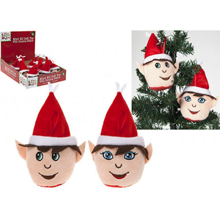Christmas Elf Head Soft Toy