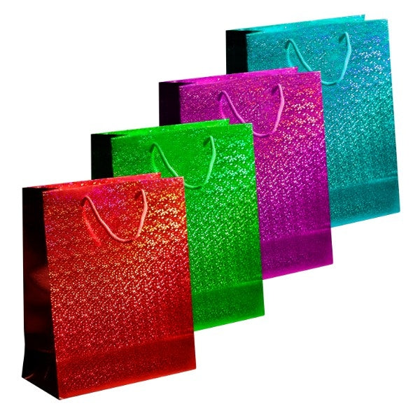 Coloured Holographic Extra Large Gift Bag