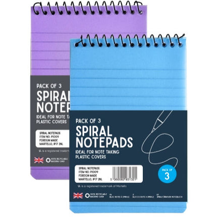 3 Spiral Note Pads