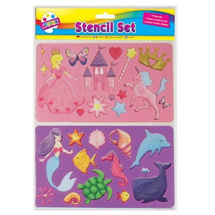 2 Kids Fun Stencils (Pack) (Assorted)