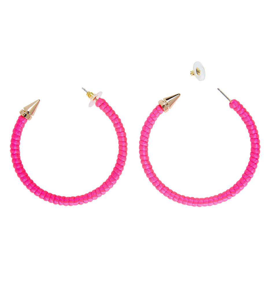 Pair of Neon Pink Earrings