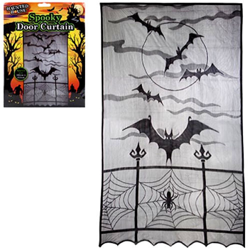 Halloween 102cm x 213cm Bats Door Curtain