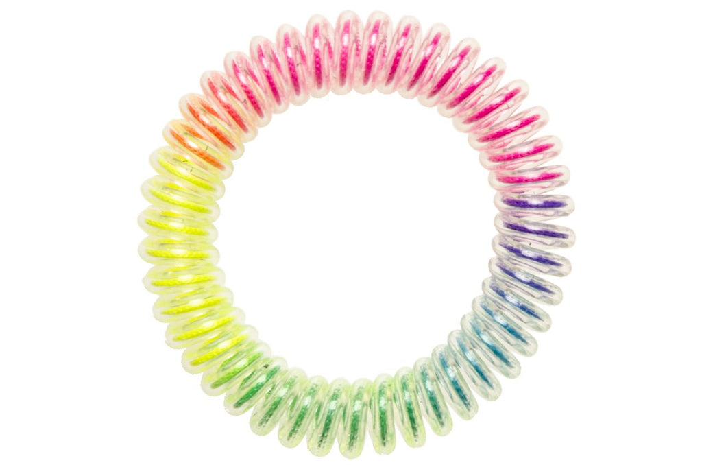 6 Stretchy Rainbow Bracelets