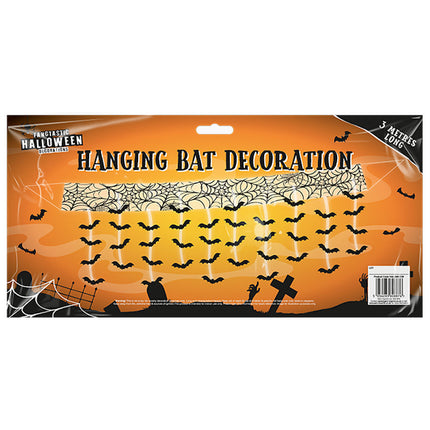 Halloween 3m Hanging Bat Decoration