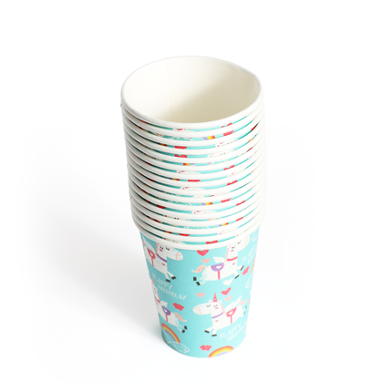 16 Unicorn Paper Party Cups