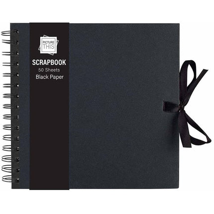 50 Sheet Medium Black Scrap Book