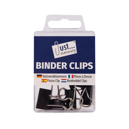 6 Metal 19mm Binder Clips