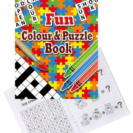 6 Fun Colour & Puzzle Books