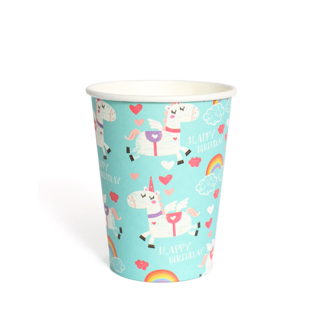 16 Unicorn Paper Party Cups