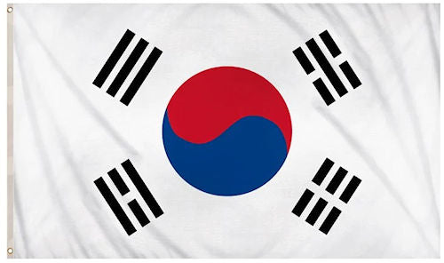 Large South Korea 5ft x 3ft Flag