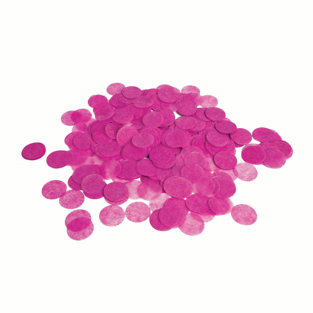 Hot Pink Round Paper Confetti