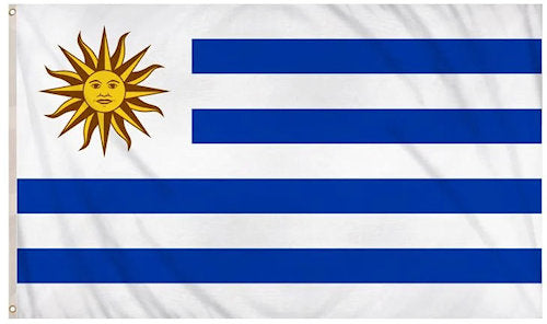 Large Uruguay 5ft x 3ft Flag