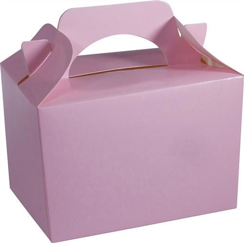 10 Baby Pink Party Lunch Boxes