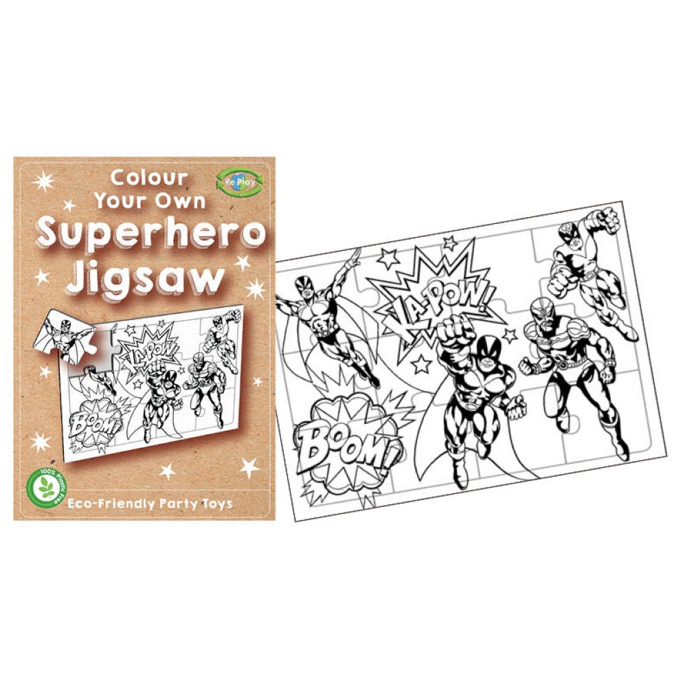 Re:Play Mini Super Hero Colour Your Own Jigsaw Puzzle