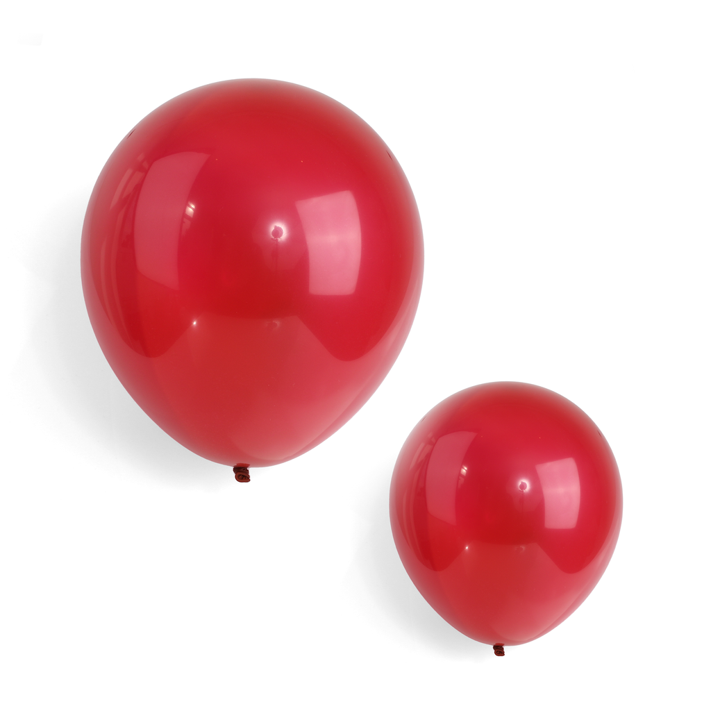 100 Pearlised Burgundy 7" Latex Balloons