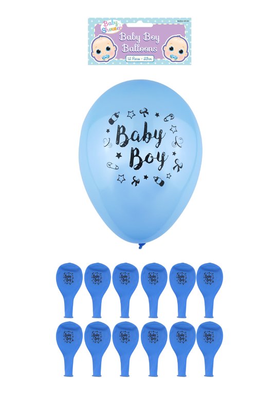 12 Baby Boy Balloons