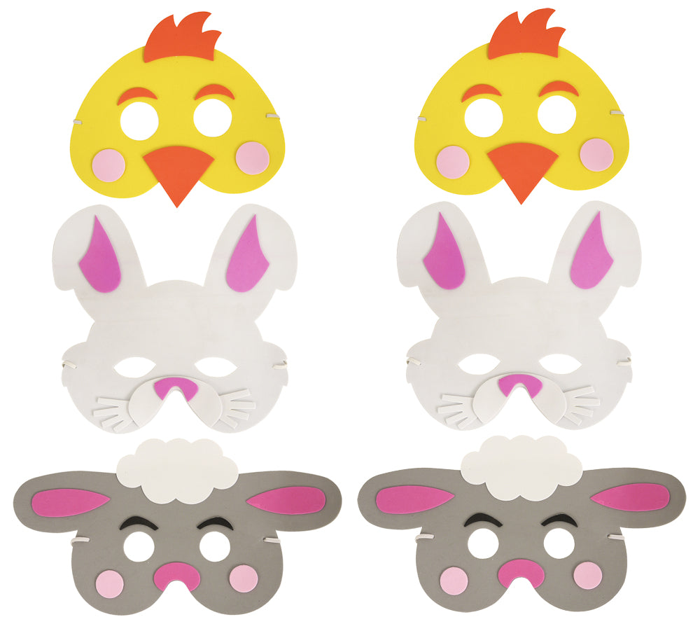 6 Easter Foam Masks