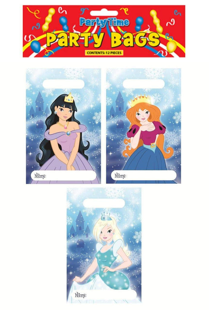 12 Ice Princess Empty Party Bags