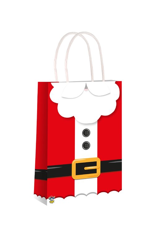 6 Santa Suit Bags With Handles