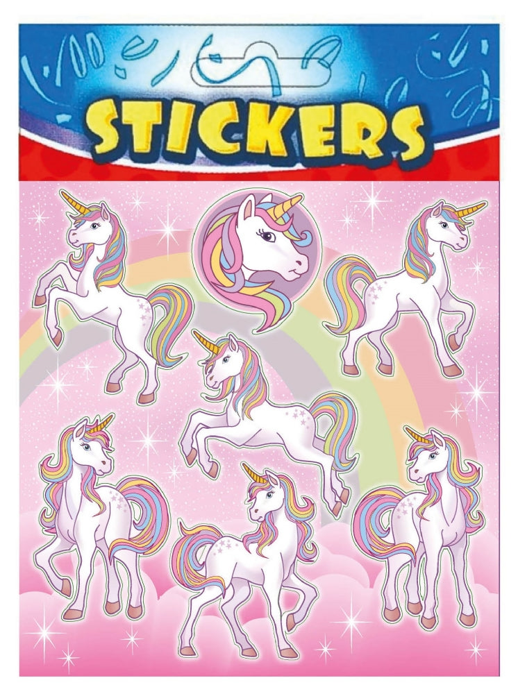 6 Unicorn Sticker Sheets