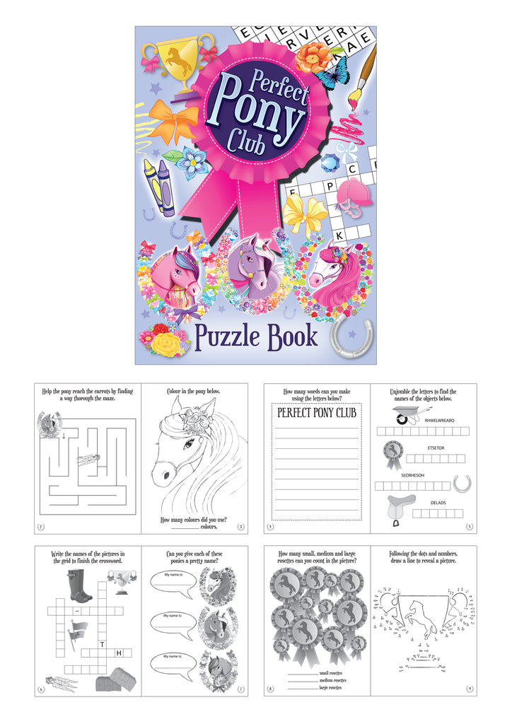 6 Pony Puzzle Books