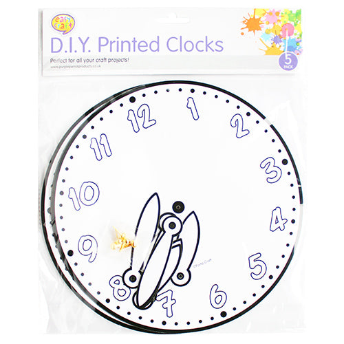 5 D.I.Y Printed Clocks