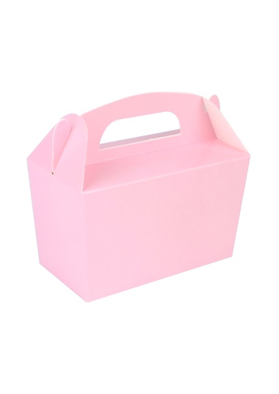 12 Baby Pink Snack Boxes