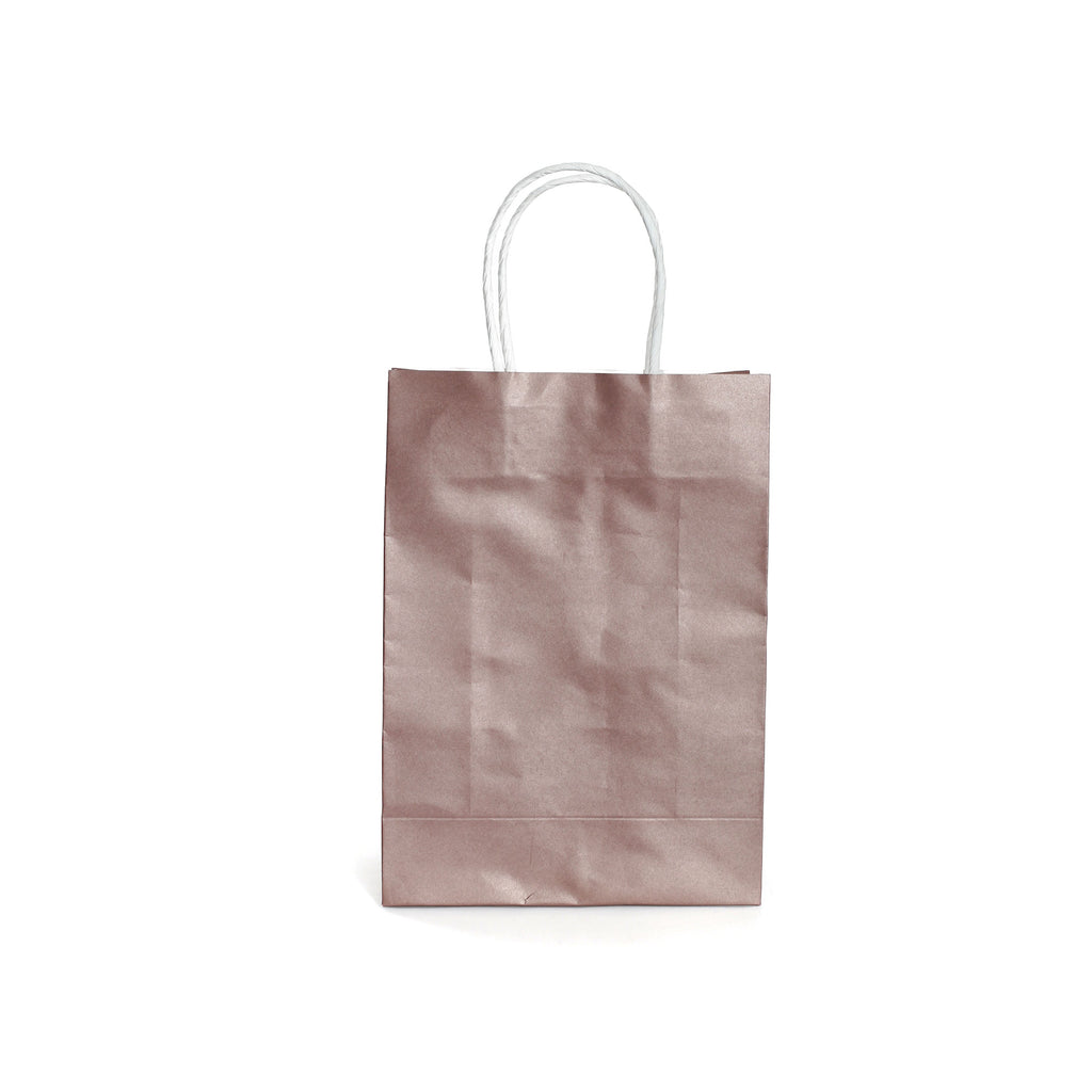 6 Rose Gold Paper Party Bags