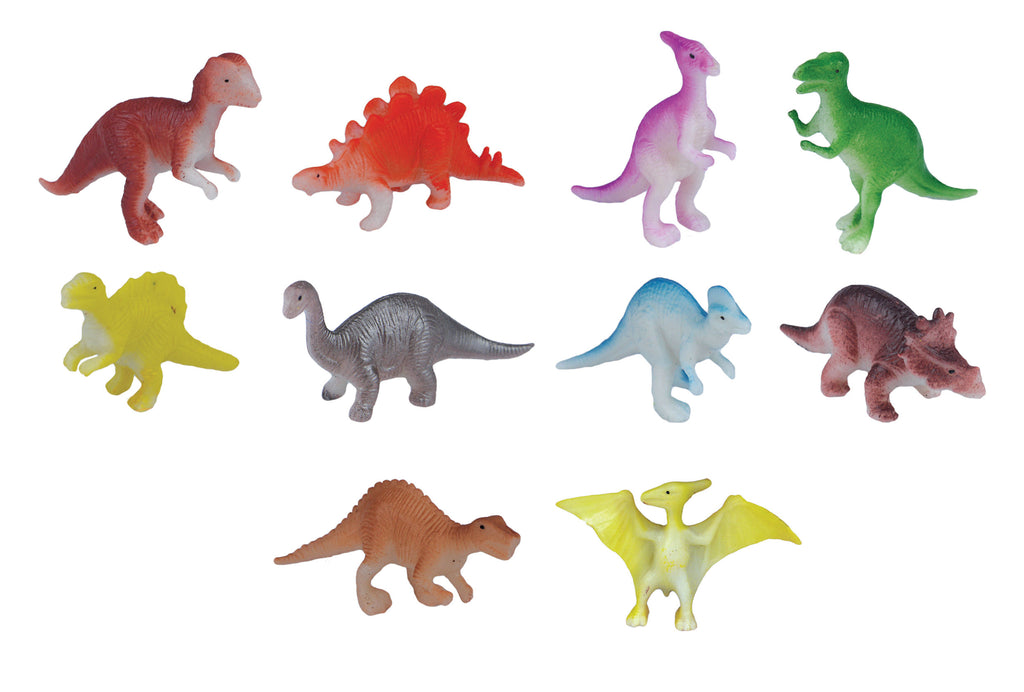 6 Plastic Dinosaurs