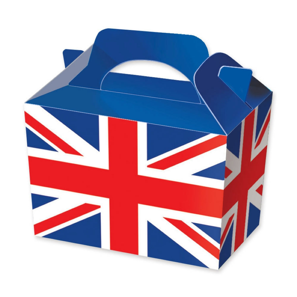 10 Union Jack Flag Party Lunch Boxes